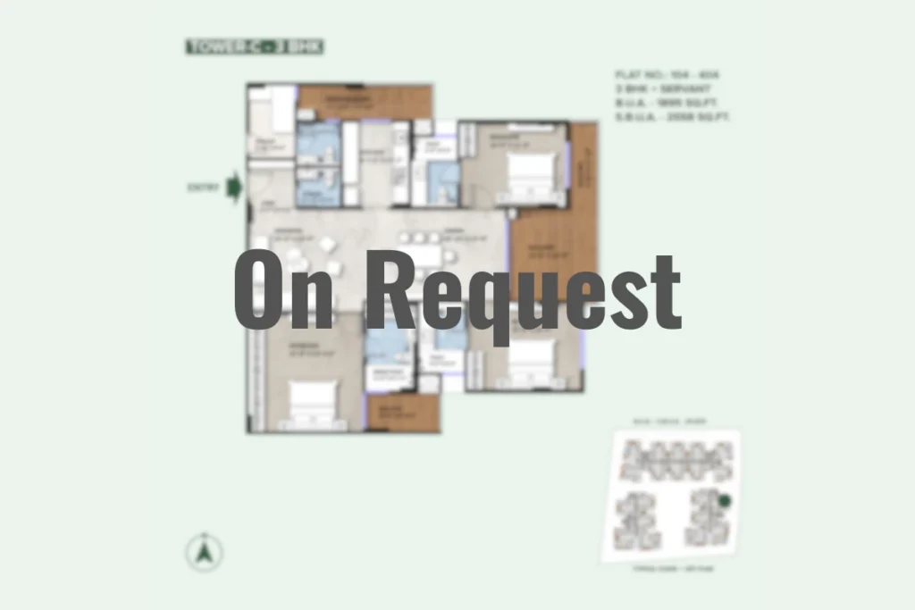 Elan 3 BHK Floor Plan